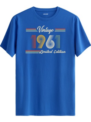 Colermi Klasik Vintage Tişört 1961 Tarihli Doğum Günü Hediyesi Bisiklet Yaka  Vintage Tshirt