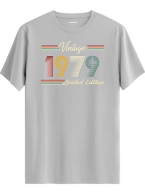 Colermi Klasik Vintage Tişört 1979 Tarihli Doğum Günü Hediyesi Bisiklet Yaka  Vintage Tshirt