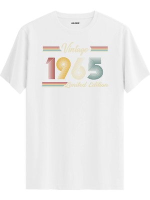 Colermi Klasik Vintage Tişört 1965 Tarihli Doğum Günü Hediyesi Bisiklet Yaka  Vintage Tshirt