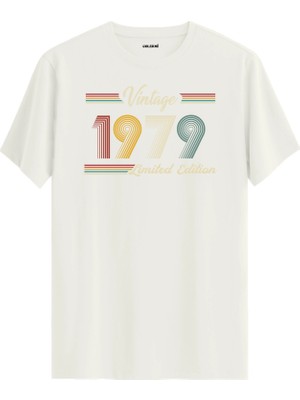 Colermi Klasik Vintage Tişört 1979 Tarihli Doğum Günü Hediyesi Bisiklet Yaka  Vintage Tshirt