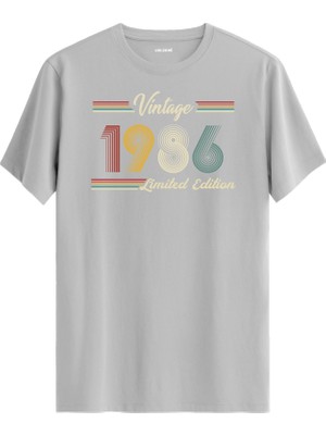 Colermi Klasik Vintage Tişört 1986 Tarihli Doğum Günü Hediyesi Bisiklet Yaka  Vintage Tshirt
