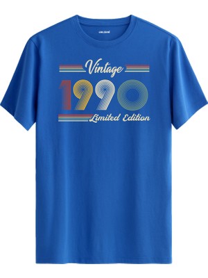 Colermi Klasik Vintage Tişört 1990 Tarihli Doğum Günü Hediyesi Bisiklet Yaka  Vintage Tshirt