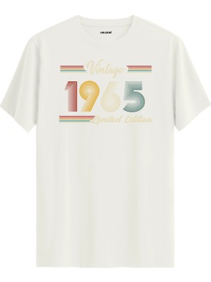 Colermi Klasik Vintage Tişört 1965 Tarihli Doğum Günü Hediyesi Bisiklet Yaka  Vintage Tshirt