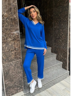 Asyahsap Kadın Uzun Kollu Ribana Detay Viskon Iki Iplik Ikili Takım