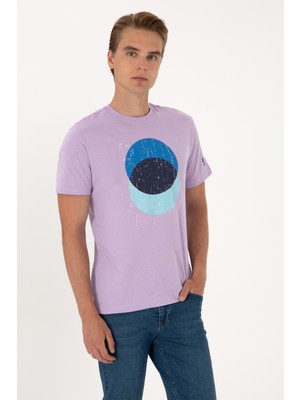 U.s. Polo Assn. Erkek Lila Tişört 50307352-VR034