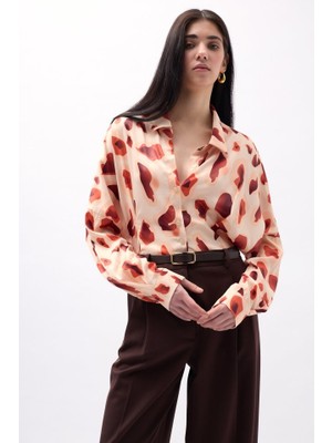 Asyahsap Desenli Crop Gömlek