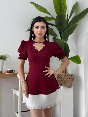 Asyahsap Safe Kalp Detaylı Elbise