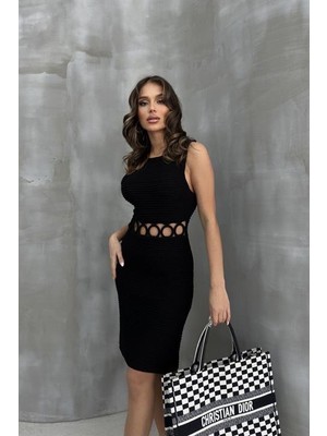 Asyahsap Estelya Cut Out Mini Elbise 2571-01