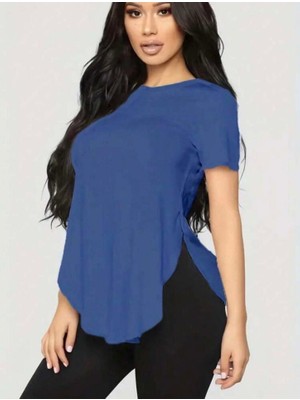 Asyahsap Kadın Türlü Viskon Kumaş Yırtmaç Detaylı Bluz