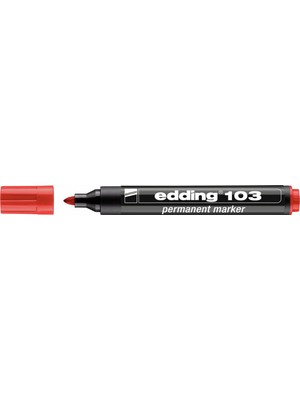 Edding 103 Kırmızı Koli Kalemi Permanent Marker