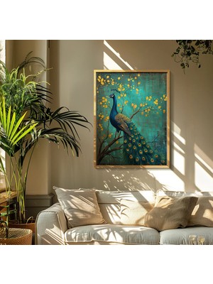 Tek Parça Salon Ofis Dekor Tablo Çerçeveli Tablo Taku