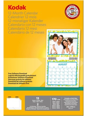 Inkjet Fotoğraf Takvimi (13 Yaprak Fotoğraf Kağıdı) Ciltli Takvim