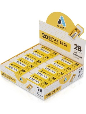 Soft Beyaz Dust-Free Silgi - Büyük Boy - 20 Adet