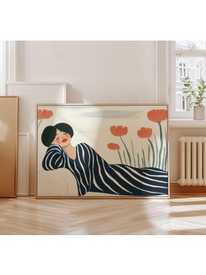 Tek Parça Salon Ofis Dekor Tablo Çerçeveli Tablo