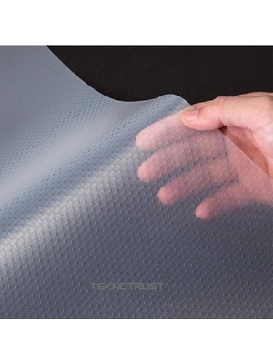 S'82  Pıtırcıklı Kaydırmaz Şeffaf Dolap içi Çekmece Örtüsü Mutfak Pvc 45X300 cm Koruyucu Kalın Eva