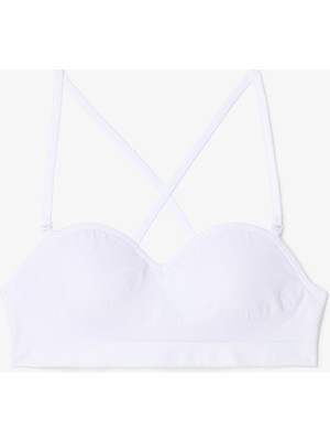 My First Bra Seamless Strapless Padded Optik Beyaz Sütyen