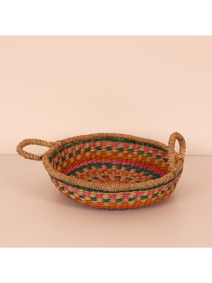 Mylamp Diana Renkli Desenli Dekoratif Sepet 30X8 cm