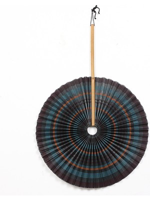 Mylamp Ravi  62X85 Cm. Siyah & Renkler Bambu Akordeon Yelpaze