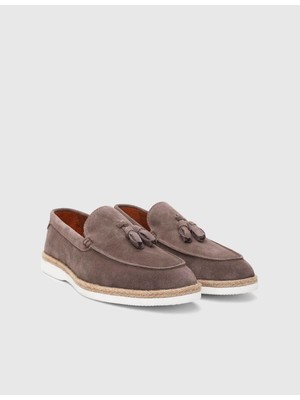 Caistor Hakiki Süet Vizon Erkek Loafer