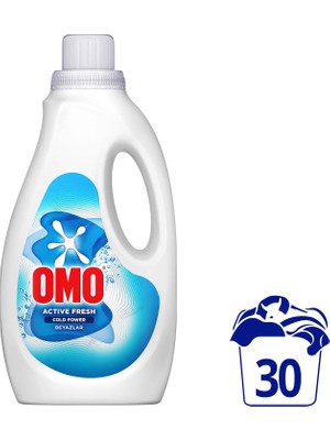 Omo Active Fresh Cold Power Beyazlar Için Sıvı Deterjan 1500 ml