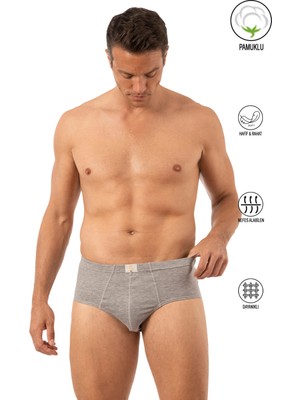 Özkan Underwear 0037 Erkek Pamuklu Penye Süprem Slip Külot