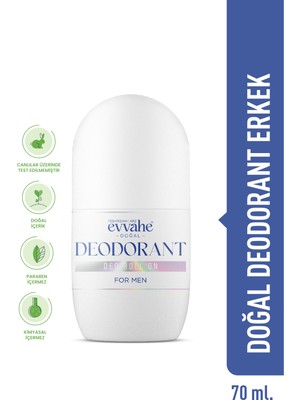 Evvahe Doğal Erkek Deodorant 70ML
