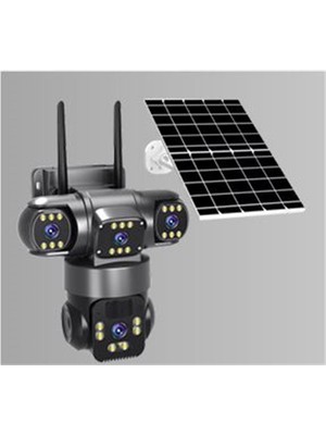 O-kam Okam O-Kam 6060 4G 6MP Dual Lens PTZ Kamera - Sim Kart Destekli - Solar Panel ile Enerji Verimli