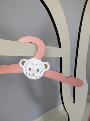 M. Art Dekorasyon Ahşap Lazer Kesim Mdf Hayvan Figürlü Çocuk Askısı ( 6 Adet)