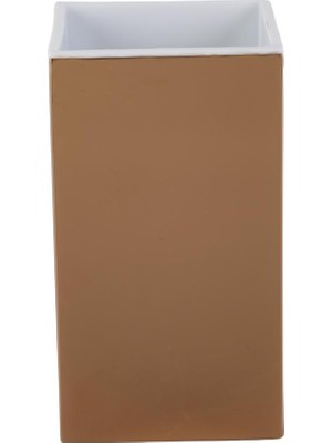 Kobos Tezgah Üstü Kare Diş Fırçalık Bakır KBW-637RS