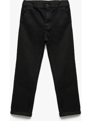 Pamuklu Relax Fit Denim Pantolon