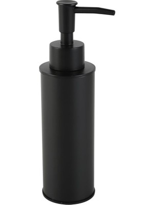 Kobos Tezgah Üstü Yuvarlak Sıvı Sabunluk Mat Siyah KBW-621MB