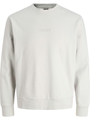 Jack Jones Küçük Yazı Baskılı Erkek Sweatshirt 12282821