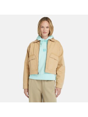 Timberland Strafford Yıkanmış Kanvas Kadın Bej Ceket.-
