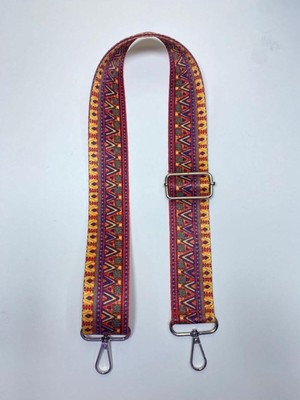 Otantik Desenli Palaska / Çanta Sapı / Desenli Çanta Sapı / Ayarlanabilir Çanta Sapı