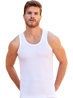 Berrak Erkek Beyaz Penye Atlet 6'lı Set 10046 Nefes Alabilir ve Rahat Kesim