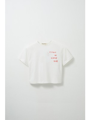 Marvy Party Baskılı Oversize Tişört