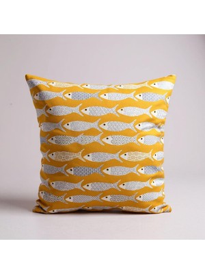 Balıklı Kırlent Kılıfı