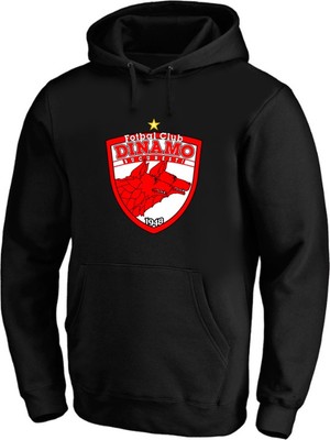 Dinamo București 1948 Kulüp Büyük Logo Baskılı Pamuklu Hoodie Sweatshirt