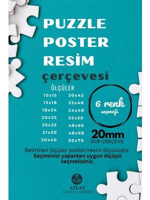 20MM- Antireflekte Mat Pvc Li Camsız Fotoğraf Puzzle Belge Çerçevesi Yatay Dikey