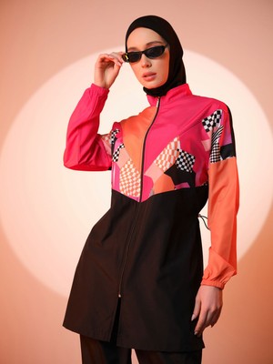 Alfasa 25272 Riva Çok Renkli Tesettür Mayo