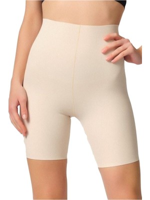 Mor Lazer Kesim Iz Yapmaz Yüksek Bel Uzun Paçalı Kadın Boxer Korse 2707