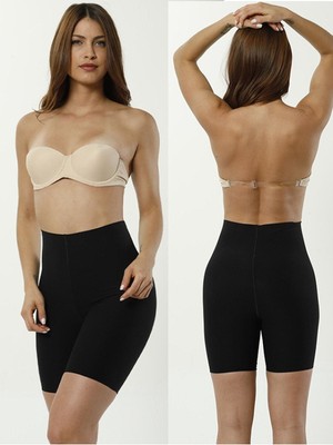 Lazer Kesim Dikişsiz Yüksek Bel Paçalı Hayalet Kadın Korse