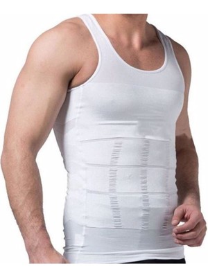 Karın Toparlayıcı Bel ve Göğüs Toplayıcı Slim Fit Erkek Korse Atlet