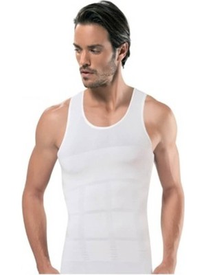 Erkek Beyaz 1 Beden Incelten Korseli Atlet