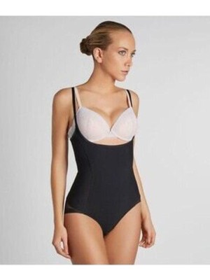 Kadın Siyah Form Angel Gögüs Altı Çıtçıtlı Body Korse