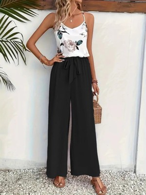 Mottisfashion Kadın Ip Askılı V Yakalı Süprem Bluz ve Aerobin Pantolon Ikili Takım