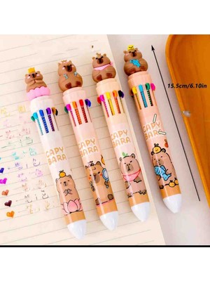 Capybara 10 Renklı Tukenmez Kalem