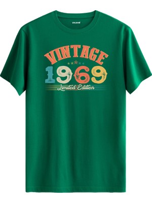 Colermi Echo Vintage Tişört 1969 Tarihli Doğum Günü Hediyesi Bisiklet Yaka  Vintage Tshirt