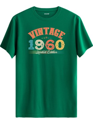 Colermi Echo Vintage Tişört 1960 Tarihli Doğum Günü Hediyesi Bisiklet Yaka  Vintage Tshirt