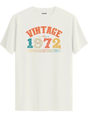 Colermi Echo Vintage Tişört 1972 Tarihli Doğum Günü Hediyesi Bisiklet Yaka  Vintage Tshirt